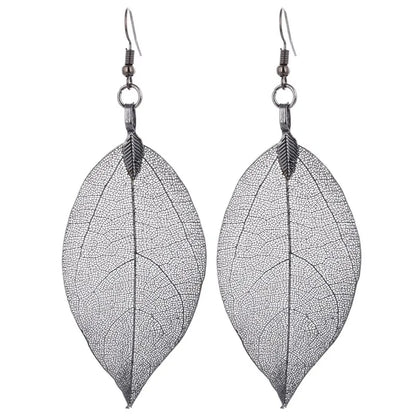 Real Leaf Earrings - Floral Fawna