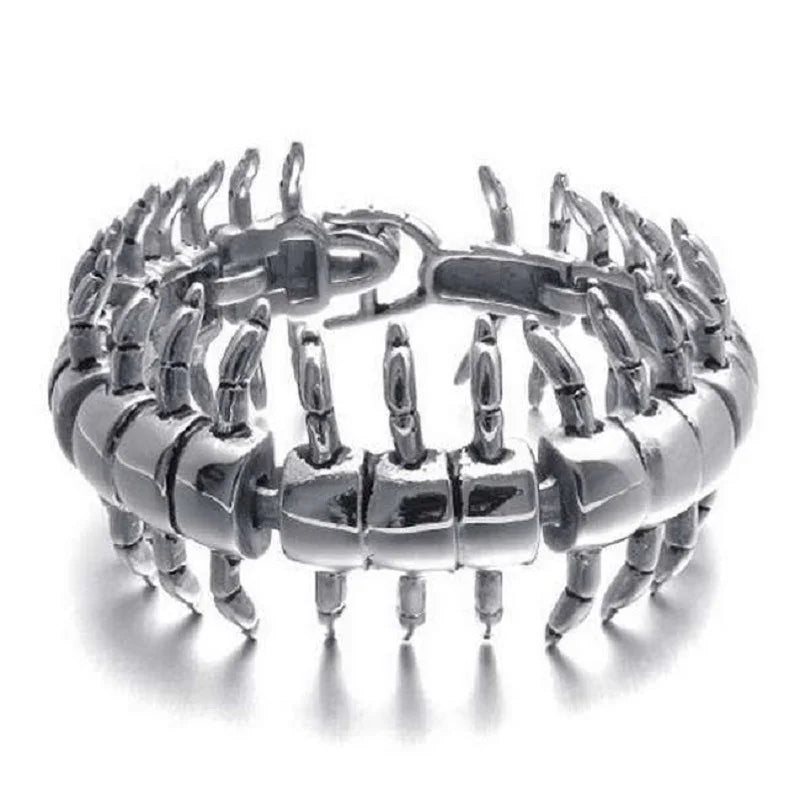 Steel Centipede Bracelet - Floral Fawna