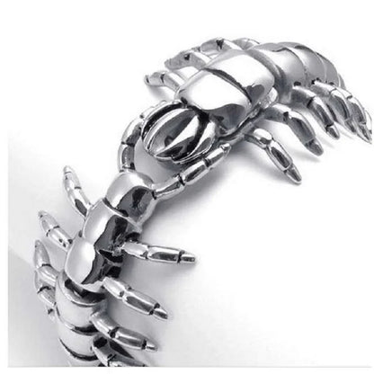 Steel Centipede Bracelet - Floral Fawna