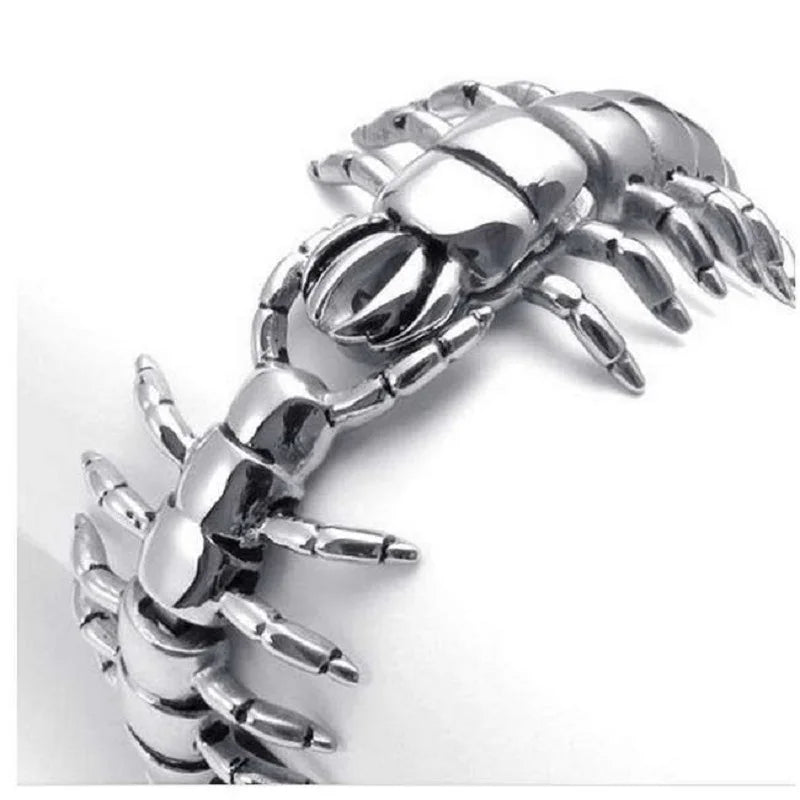 Steel Centipede Bracelet - Floral Fawna