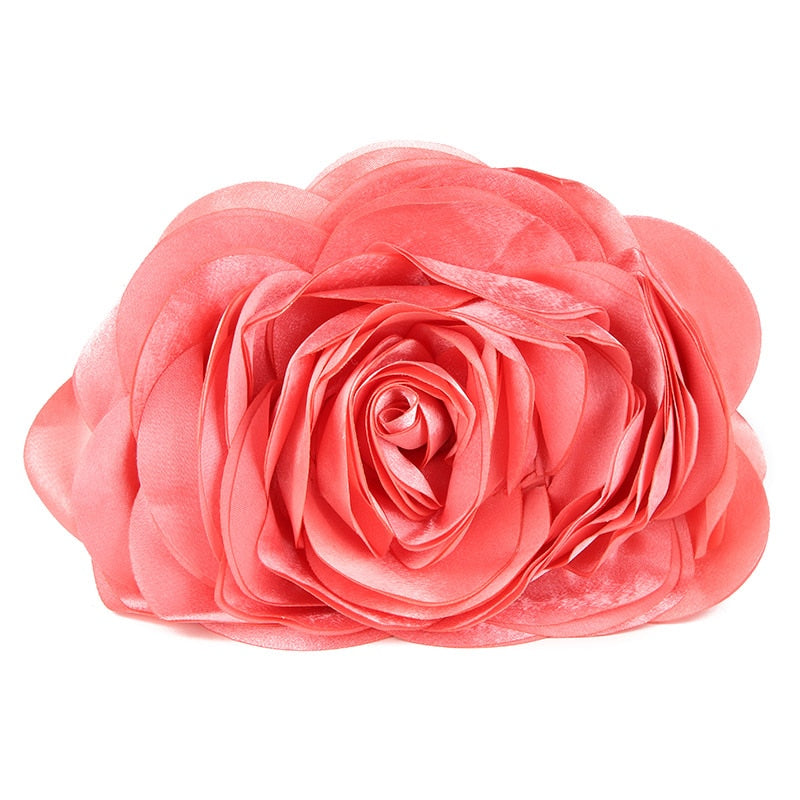 3D Rose Clutch Bag - Floral Fawna