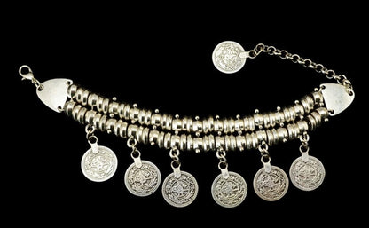 Bohemian Ancient Coin Bracelet - Floral Fawna