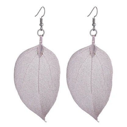 Real Leaf Earrings - Floral Fawna
