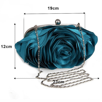 3D Rose Clutch Bag - Floral Fawna