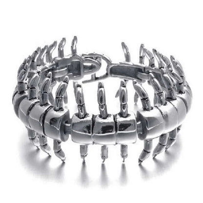 Steel Centipede Bracelet - Floral Fawna