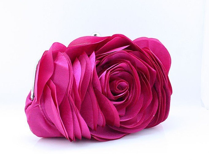 3D Rose Clutch Bag - Floral Fawna