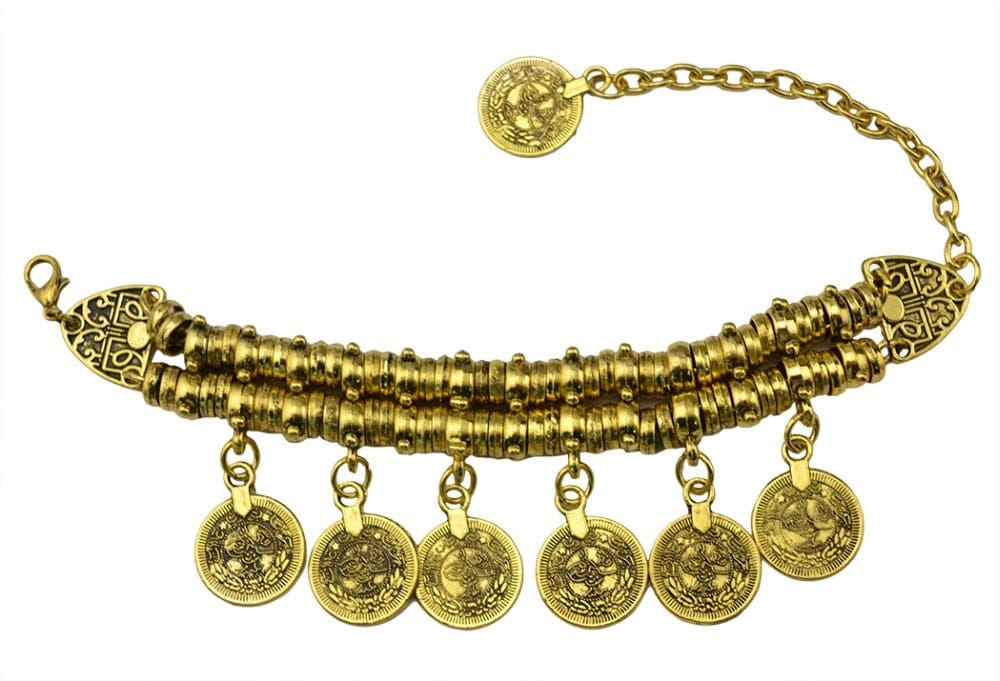 Bohemian Ancient Coin Bracelet - Floral Fawna