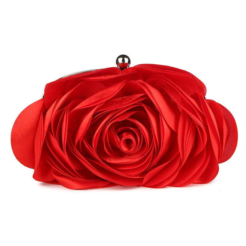 3D Rose Clutch Bag - Floral Fawna