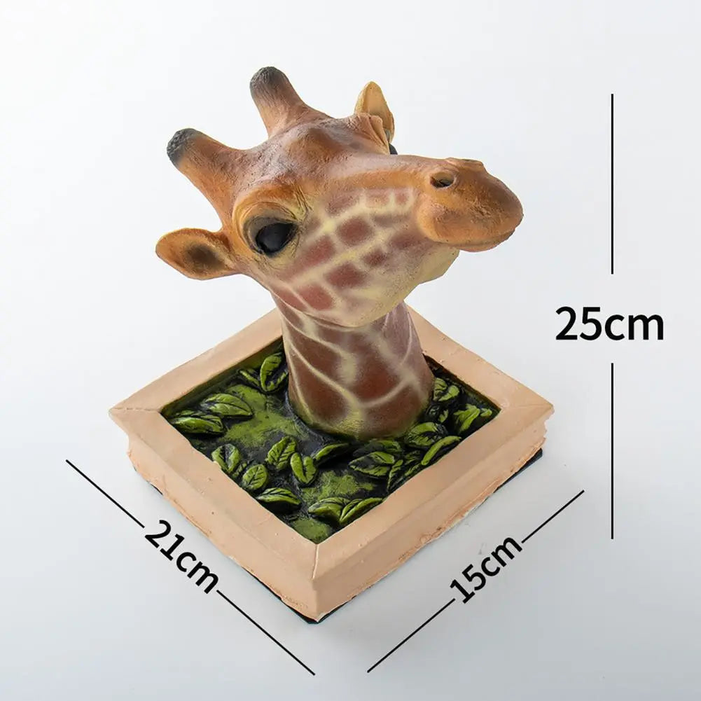 3D Giraffe Wall Hanging - Floral Fawna