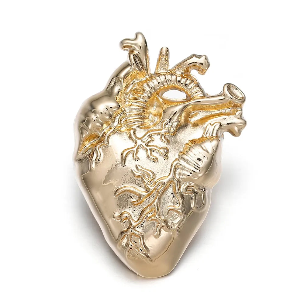 Anatomical Heart Brooch