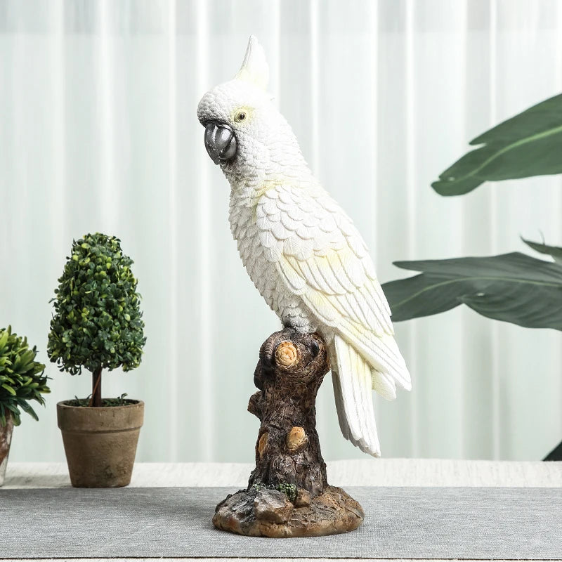 Cockatoo Parrot Ornament - Floral Fawna