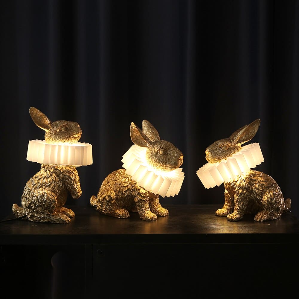 Renaissance Rabbit Table Lamp - Floral Fawna