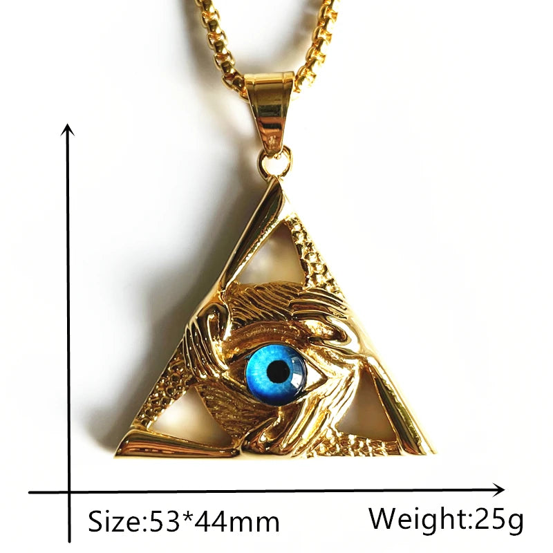 Eye of Providence Necklace - Floral Fawna