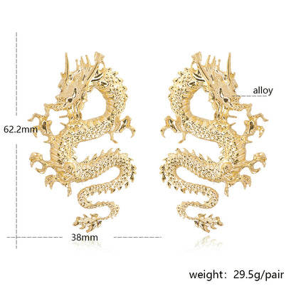 Chinese New Year Dragon Earrings - Floral Fawna