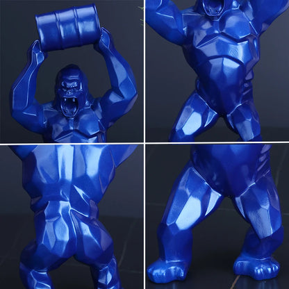 Angry Gorilla Sculpture - Floral Fawna