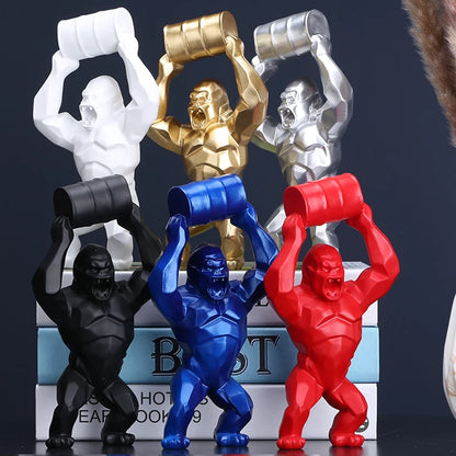 Angry Gorilla Sculpture - Floral Fawna