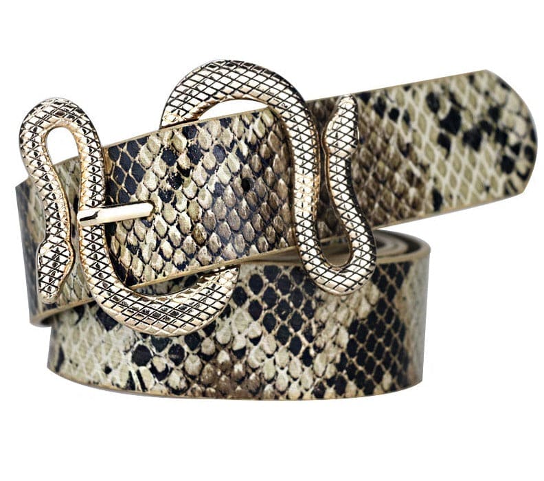 Snake Buckle Belt - Floral Fawna