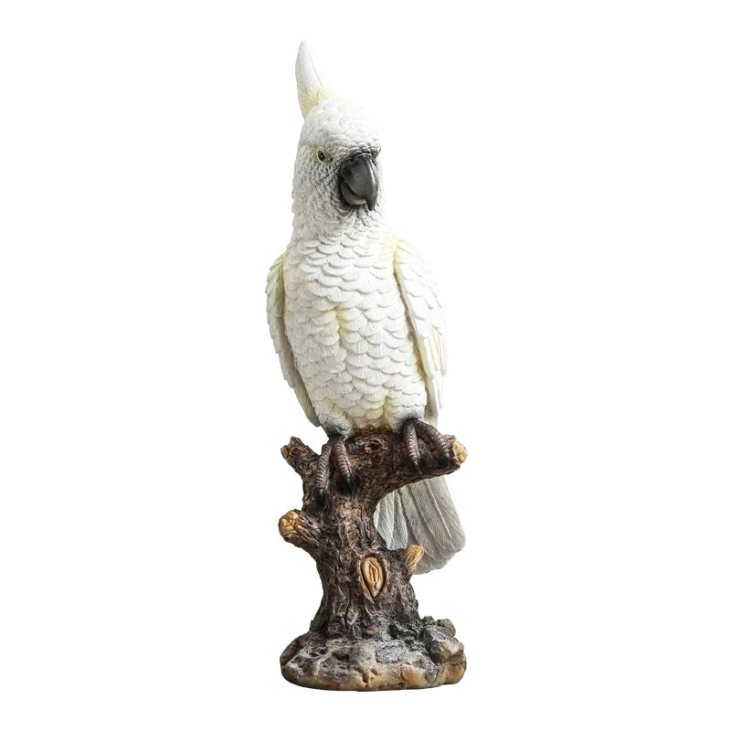 Cockatoo Parrot Ornament - Floral Fawna