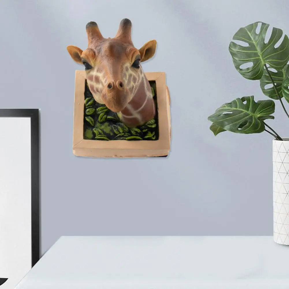 3D Giraffe Wall Hanging - Floral Fawna