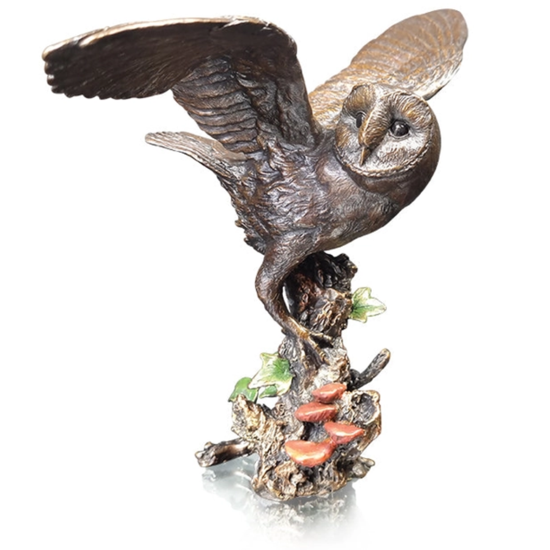 Barn Owl with Ivy Sculpture