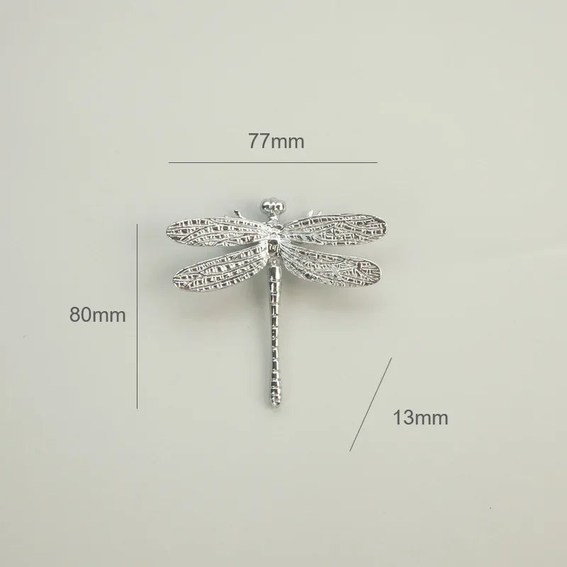 Dragonfly Brass Cabinet Handle