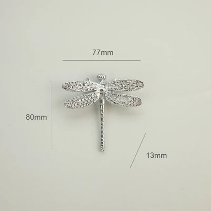 Dragonfly Brass Cabinet Handle