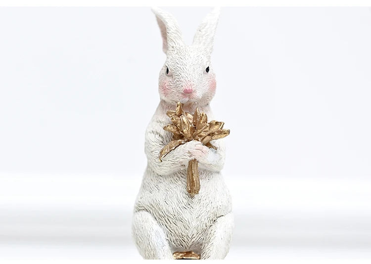 Royal Rabbit Family Figurines - Floral Fawna