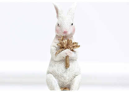 Royal Rabbit Family Figurines - Floral Fawna