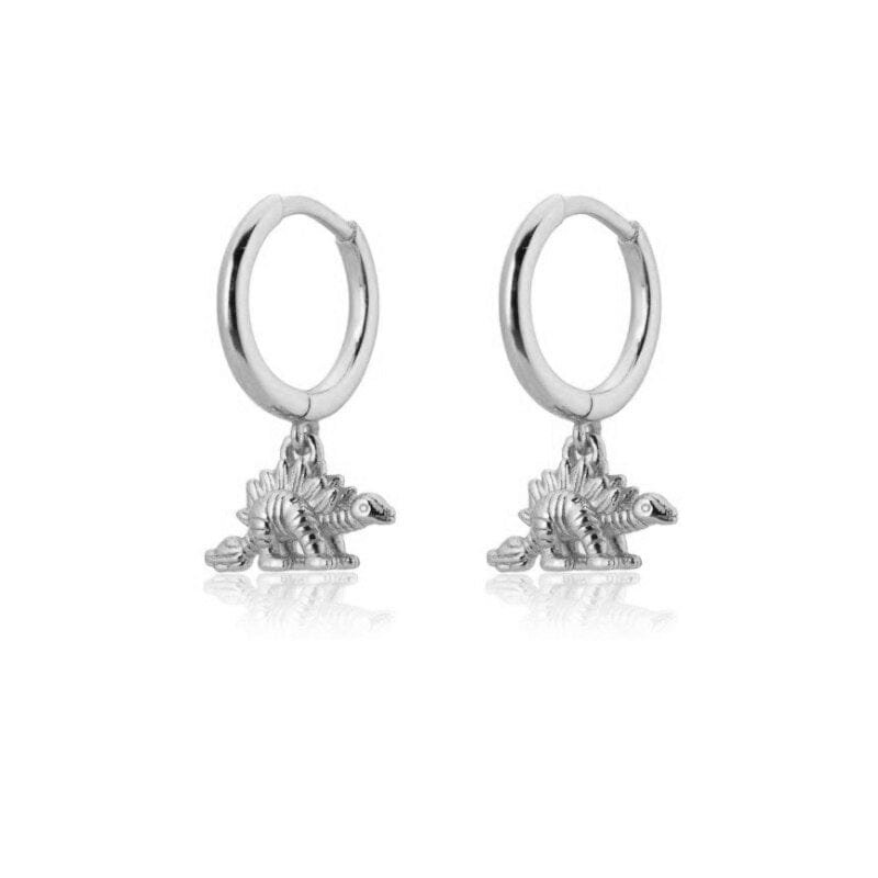 Dino Hoop Earrings - Floral Fawna