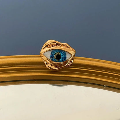 Blue Eye Open Ring