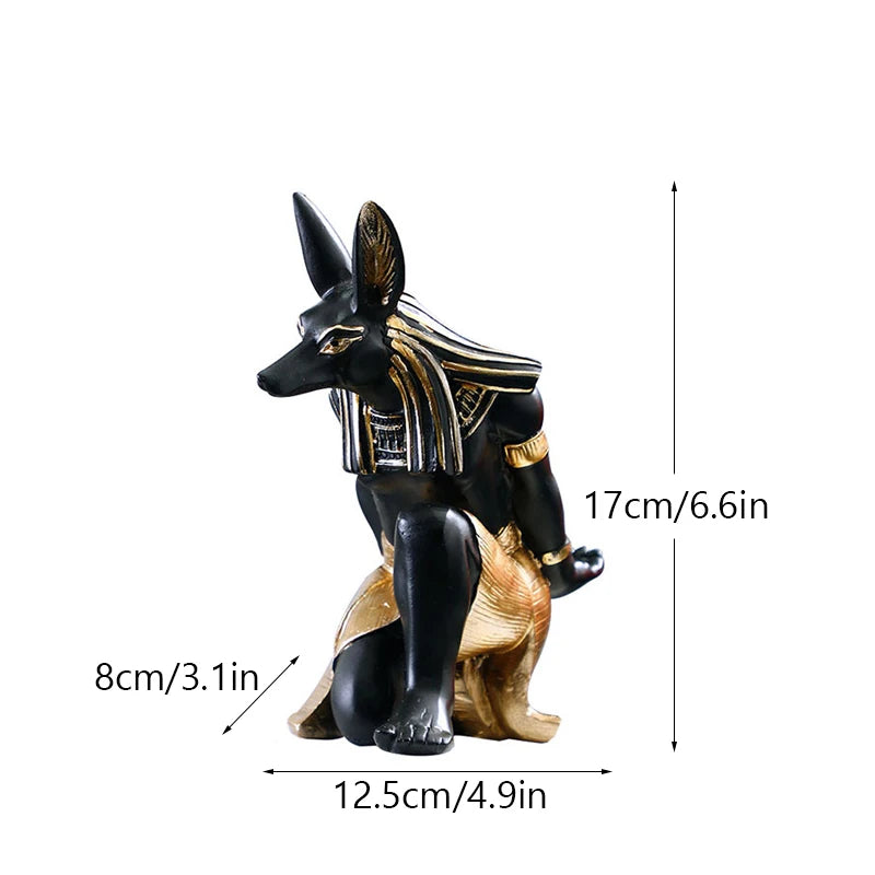 Anubis Dog Wine Holder - Floral Fawna