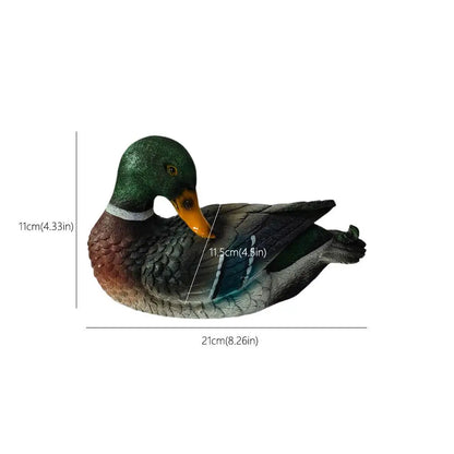 Mallard Duck Ornament - Floral Fawna