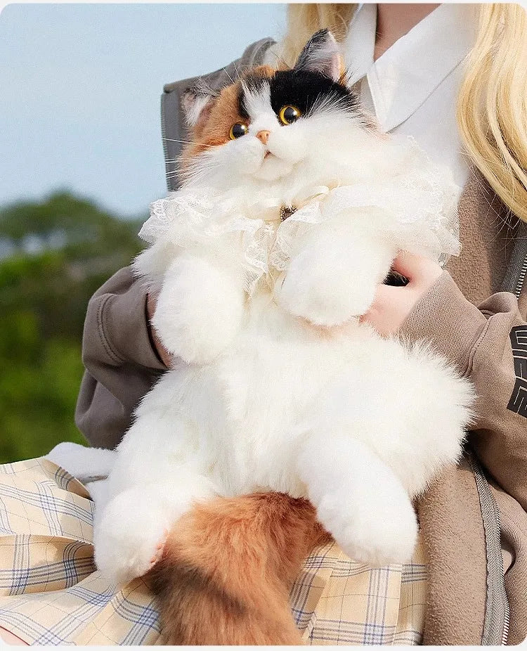 Realistic Plush Cat Backpack