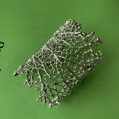 Coral Open Bracelet - Floral Fawna