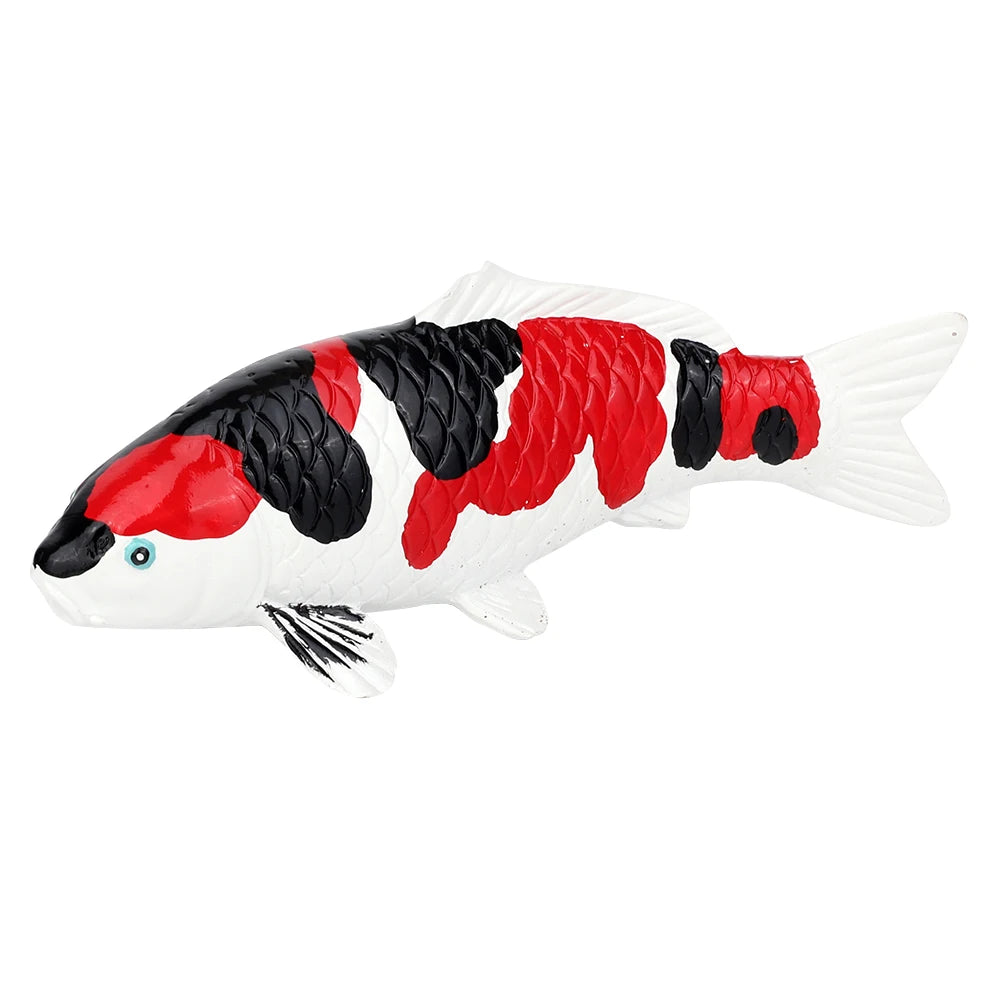Realistic Koi Carp Sculpture - Floral Fawna