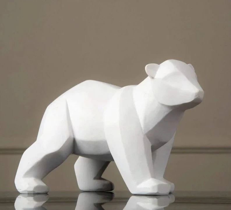 Geometric Bear Sculpture