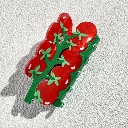 Vegetable Acrylic Hair Clip - Floral Fawna