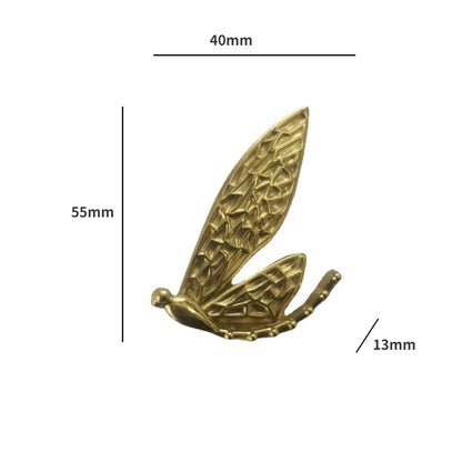 Dragonfly Brass Cabinet Handle