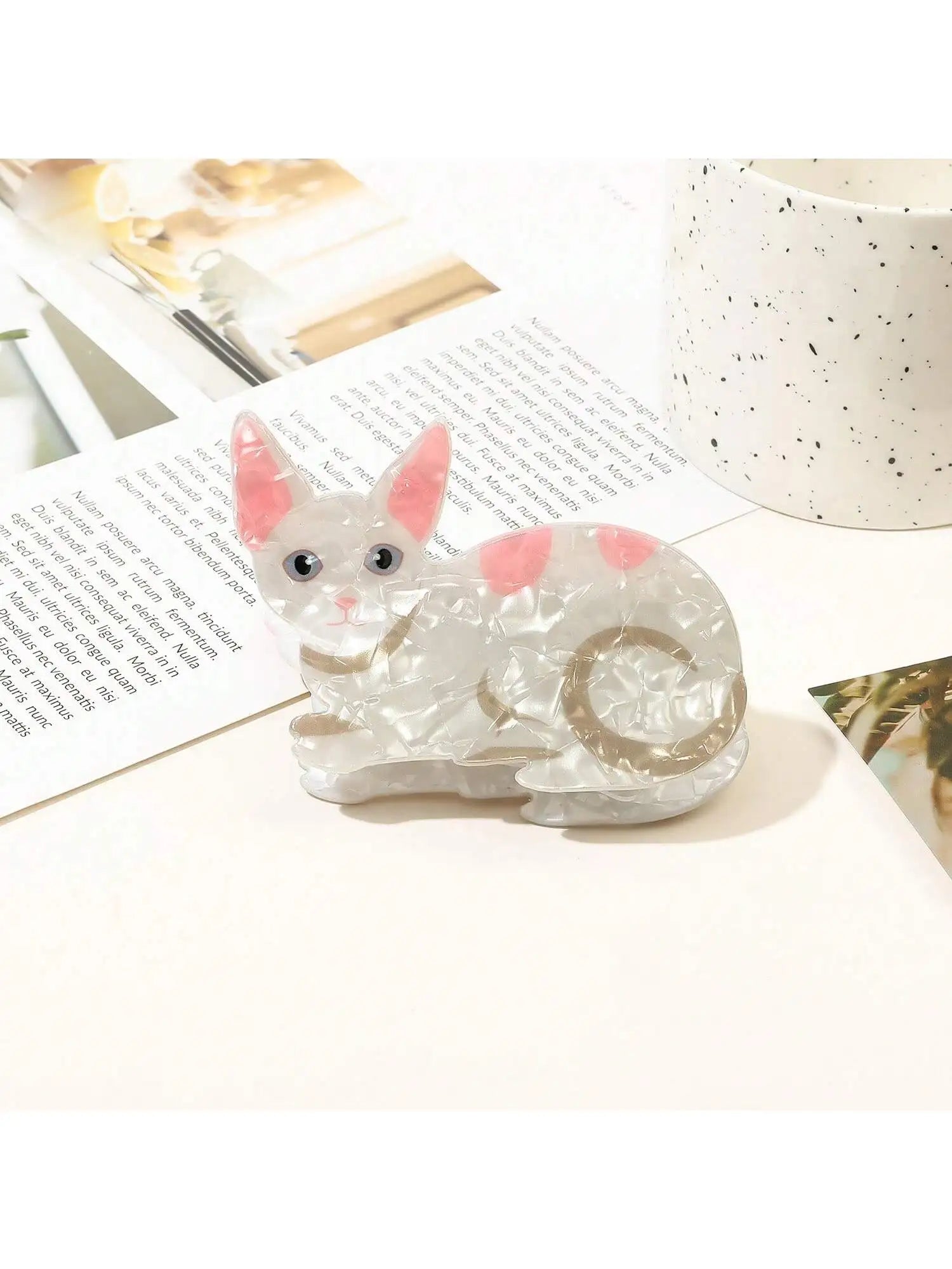 Cat Hair Claw Clips - Floral Fawna