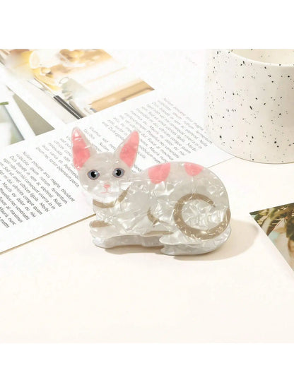 Cat Hair Claw Clips - Floral Fawna