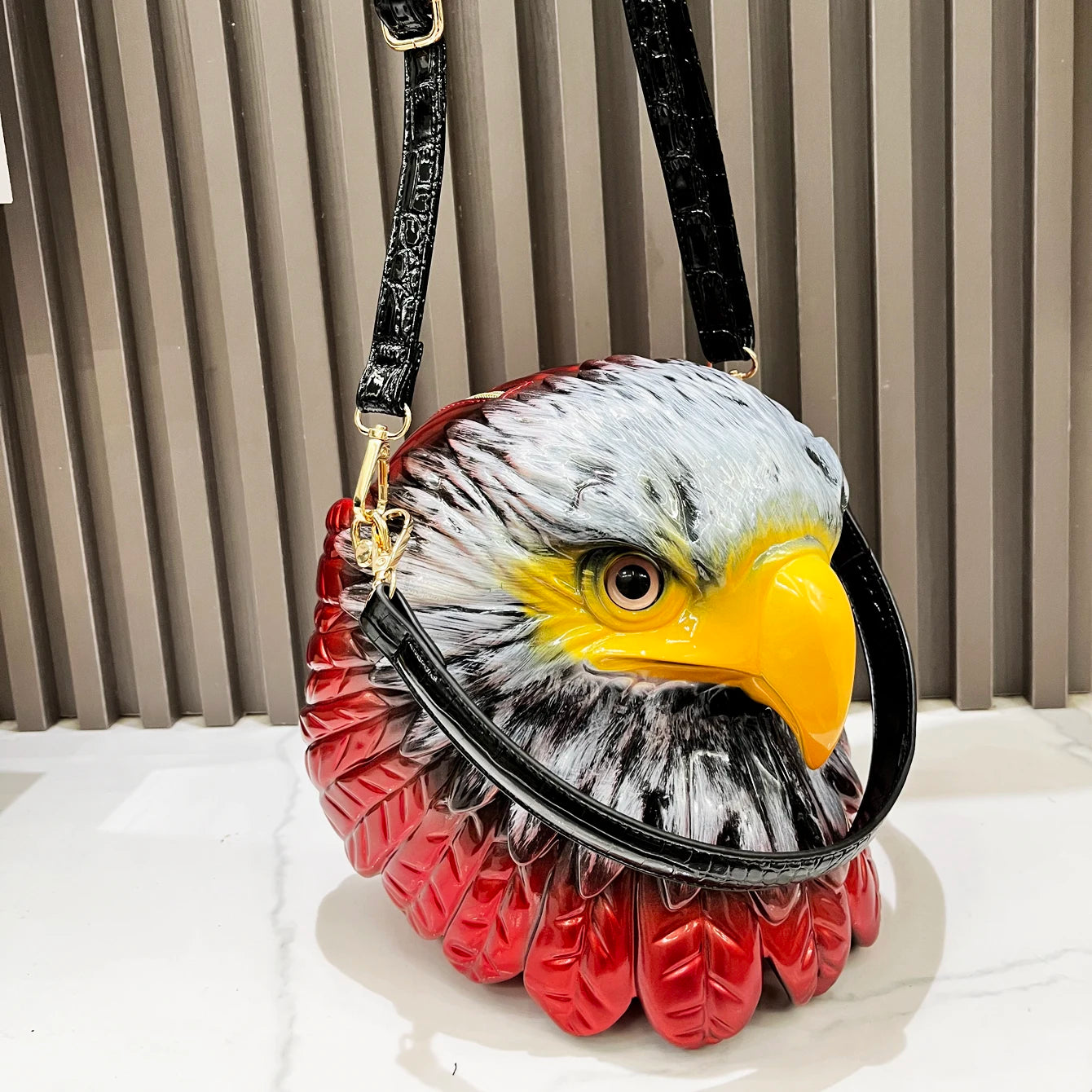 3D Eagle Handbag - Floral Fawna