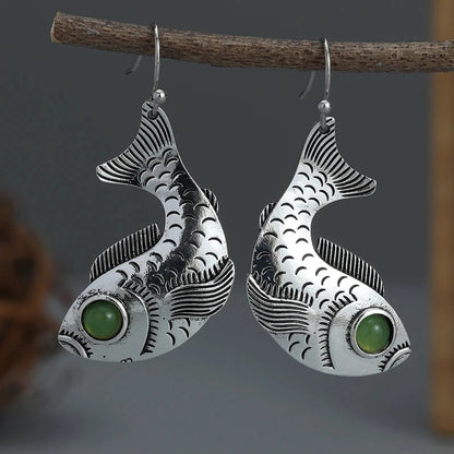 Silver Fish Earrings