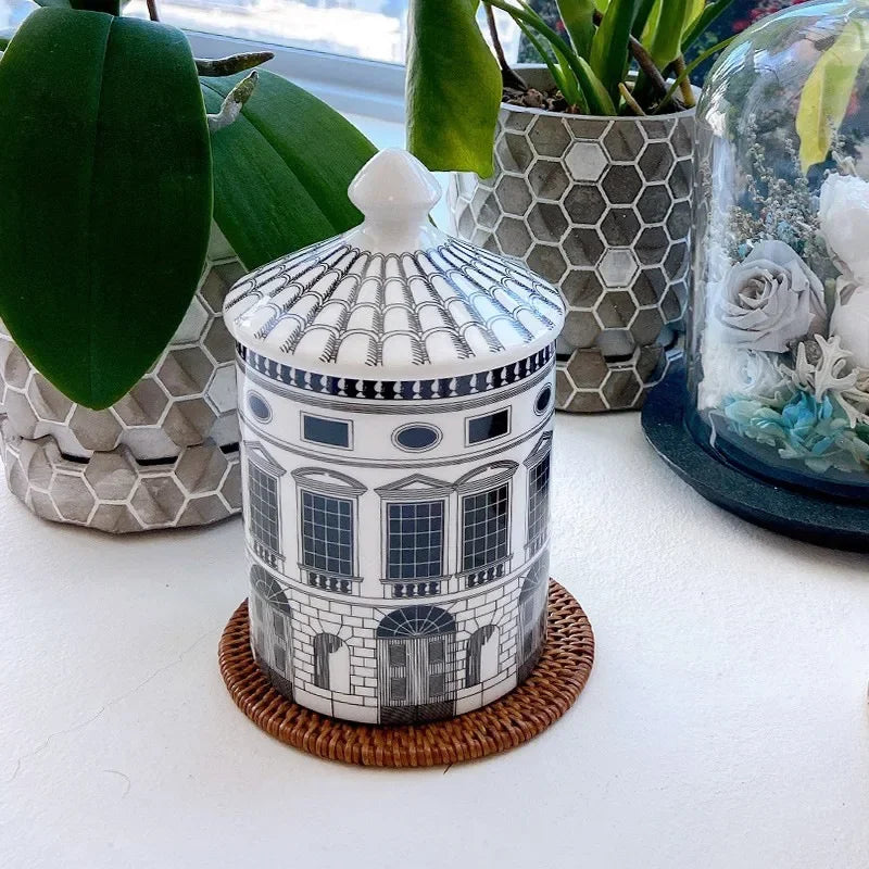 Ceramic Building Jar - Floral Fawna