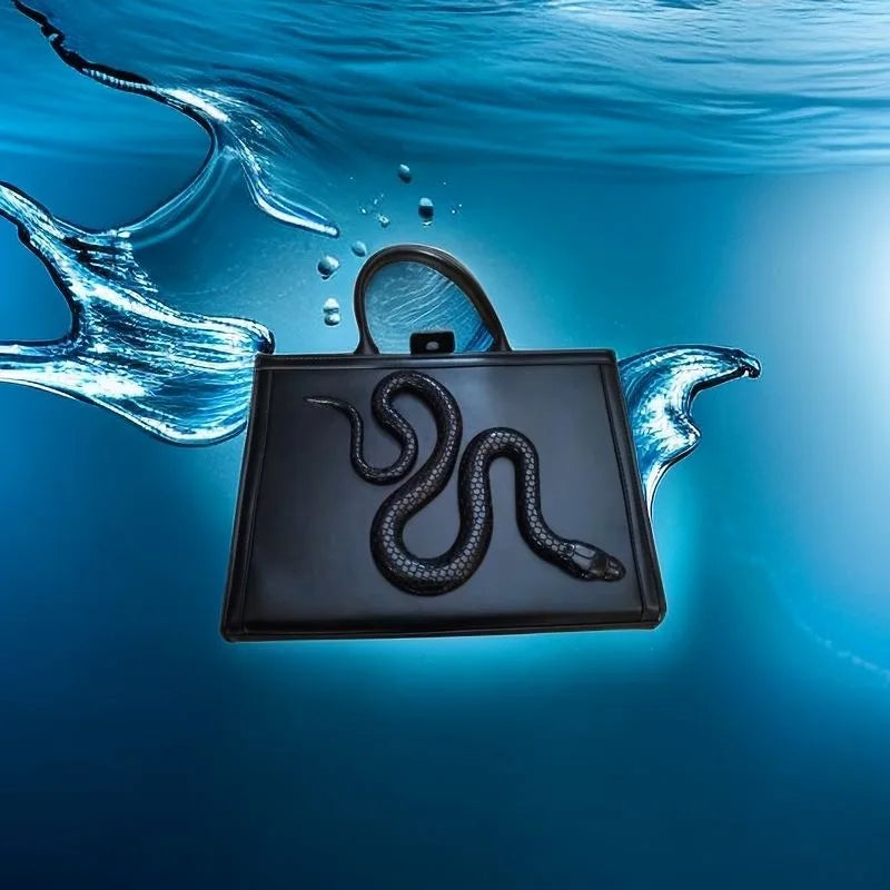 3D Faux Leather Snake Bag