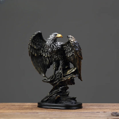 Majestic Eagle Sculpture - Floral Fawna