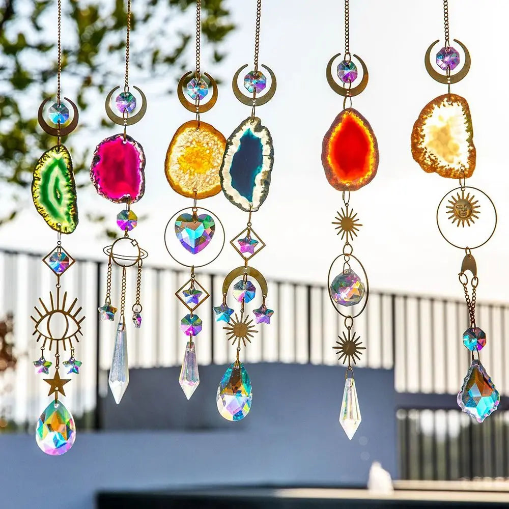 Celestial Crystal Sun Catcher - Floral Fawna