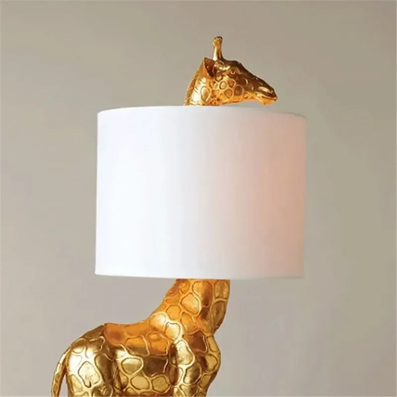 Giraffe Table Lamp - Floral Fawna