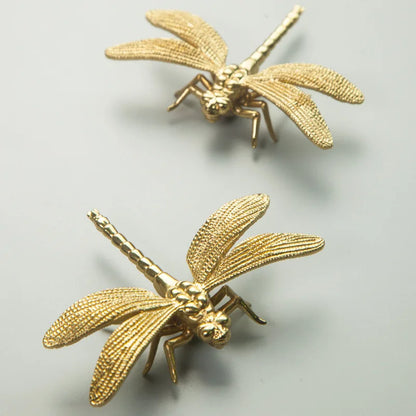 Dragonfly Brass Cabinet Handle