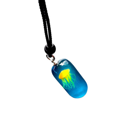 Glow In The Dark Jellyfish Necklace - Floral Fawna
