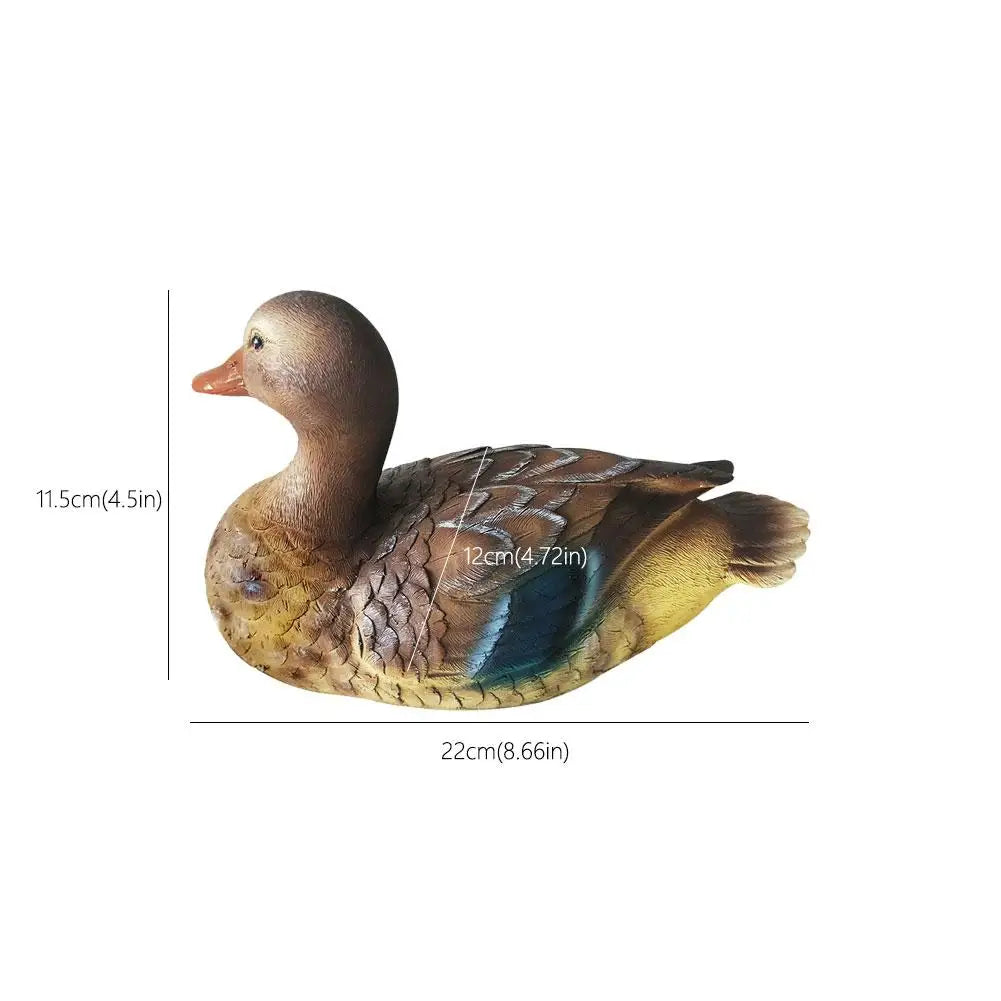 Mallard Duck Ornament - Floral Fawna